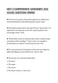 MDC1 COMPREHENSIVE ASSESSMENT 2026 SOLVED QUESTIONS VERIFIED