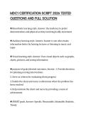 MDC1 CERTIFICATION SCRIPT 2026 TESTED  QUESTIONS AND FULL SOLUTION