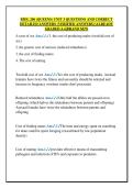 BIOL 206 &lpar;QUEENS&rpar; UNIT 3 QUESTIONS AND CORRECT  DETAILED ANSWERS &lpar;VERIFIED ANSWERS&rpar; &vert;ALREADY  GRADED A&plus;&vert;&vert;BRAND NEW