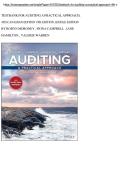 TESTBANK FOR AUDITING A PRACTICAL APPROACH&comma;  4TH CANADIAN EDITION 4TH EDITION&comma; KINDLE EDITION  BY ROBYN MORONEY &comma; FIONA CAMPBELL &comma; JANE  HAMILTON &comma; VALERIE WARREN 