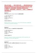 DELAWARE  MULTISTATE  PROFESSIONAL  RESPONSIBILITY EXAMINATION&vert;QUESTIONS AND   CORRECT  ANSWERS  WITH RATIONALES &vert;   LATEST &lbrace;20252026&rcub; UPDATE &vert; 100&percnt; CORRECT&vert;  GRADED A&plus;