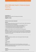 WGU D446 Adult Health 2&colon; Endocrine System Final Test GRADED A&plus;