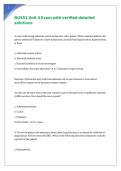 NU551 Unit 4 Exam with verified detailed solutions