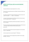 NU551 Unit 8 Exam with accurate detailed solutions