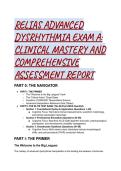 RELIAS Advanced Dysrhythmia Exam A Test Bank & Study Guide &vert; 2026&sol;2027 AHA ACLS Guidelines