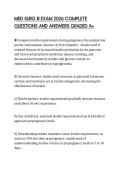 MED SURG 2 EXAM II 2026 COMPLETE QUESTIONS AND ANSWERS GRADED A&plus;