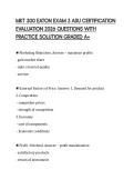 MKT 300 EATON EXAM 3 ASU CERTIFICATION EVALUATION 2026 QUESTIONS WITH PRACTICE SOLUTION GRADED A&plus;
