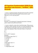 ATI Capstone Fundamentals &lpar;2026&rpar; Exam Questions and Answers &vert; Verified &vert; 100&percnt; Accurate