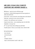 MED SURG 2 EXAM II 2026 COMPLETE QUESTIONS AND ANSWERS GRADED A&plus;