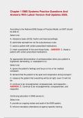 Chapter 1 EMS Systems Practice Questions And Answers With Latest Version And Updates 2026&period;