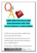 CADS 2000 &ndash; Final Exam 120 Questions & Answers &lpar;Consumer Behavior&comma; Culture&comma; CSR&comma; Sustainability&rpar; 2026