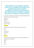 MRI ARMRIT EXAM VERSION 1 2026&sol;2027  WITH ACTUAL CORRECT QUESTIONS AND  VERIFIED DETAILED ANSWERS  &vert;CURRENTLY TESTING QUESTIONS AND  SOLUTIONS&vert;ALREADY GRADED A&plus;&vert;NEWEST  &vert;BRAND NEW VERSION&excl;&excl;&vert; &vert;LATEST UPDATE 