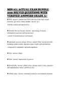 MSN 671 ACTUAL EXAM BUNDLE 2026 SOLVED QUESTIONS WITH VERIFIED ANSWERS GRADE A&plus;