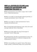 MSN 671 BUNDLED EXAMS 2026 COMPLETE QUESTIONS AND ANSWERS GRADED A&plus;