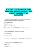 ATLS POST TEST 4&vert;COMPLETE STUDY GUIDE 2026 &vert; VERIFIED ANSWERS &vert; 100&percnt; CORRECT &vert; GRADED A&plus;&vert; PASS GUARANTEED
