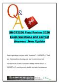 SMGT 2256 &ndash; Final Exam 300 Questions & Answers &lpar;Strategy&comma; Five Forces&comma; SWOT&comma; Financial Ratios&rpar; 2026
