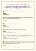 Exam 4&colon; NURS660 &sol; NURS 660 &lpar;2026&ndash;2027 Edition&rpar; Psychopharmacology and Advanced Mental Health &vert; Comprehensive Q&A &vert; Verified&comma; Accurate Solutions &vert; Grade A &ndash; Maryville