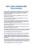M371 - Exam 1 Questions With Correct Answers