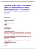 ADVANCED PATHOPHYSIOLOGY- UTMB 5355  EXAM &lpar;2026 Updated Version&rpar; with Exam Focused Questions and Verified Answers &sol;  from Reliable Study Resources &sol; Already  Rated A&plus;