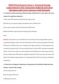 HESI PN Exit Exam Version 2&ndash; Practical Nursing  Comprehensive Exit Assessment Updated and Latest  Questions and Correct Answers with Rationale