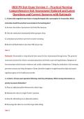 HESI PN Exit Exam Version 3 &ndash; Practical Nursing  Comprehensive Exit Assessment Updated and Latest  Questions and Correct Answers with Rationale 