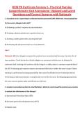 HESI PN Exit Exam Version 1&ndash; Practical Nursing  Comprehensive Exit Assessment  Updated and Latest  Questions and Correct Answers with Rationale 