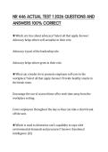 NR 446 ACTUAL TEST 1 2026 QUESTIONS AND  ANSWERS 100&percnt; CORRECT