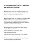 NR 446 EXAM 1 2026 COMPLETE QUESTIONS AND ANSWERS GRADED A&plus;