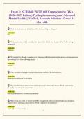 Exam 3&colon; NURS660 &sol; NURS 660 Comprehensive Q&A &lpar;2026&ndash;2027 Edition&rpar; Psychopharmacology and Advanced Mental Health &vert; &vert; Verified&comma; Accurate Solutions &vert; Grade A &ndash; Maryville