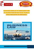 Business Law&colon; Text & Exercises &lpar;MindTap Course List&rpar;&comma; 10th Edition by Roger LeRoy Miller & William E&period; Hollowell &ndash; Solution Manual Questions and Answers &vert; All Chapters Covered &lpar;A&plus; Grade&rpar;