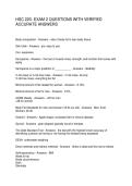 HSC 220- EXAM 2 QUESTIONS WITH VERIFIED ACCURATE ANSWERS