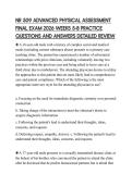 NR 509 ADVANCED PHYSICAL ASSESSMENT  FINAL EXAM 2026 WEEKS 5-8 PRACTICE  QUESTIONS AND ANSWERS DETAILED REVIEW