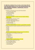 911 DRIVING SCHOOL FINAL EXAM LATEST 2026 UPDATE  FAST REVIWED FROM ACTUAL TEST 100 QUESTIONS AND  100&percnt; VERIFIED ANSWERS&vert; A&plus; GRADE Q&A &vert; INSTANT  DOWNLOAD PDF 
