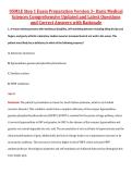 USMLE Step 1 Exam Preparation Version 3&ndash; Basic Medical  Sciences Comprehensive Updated and Latest Questions  and Correct Answers with Rationale