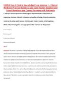 USMLE Step 2 Clinical Knowledge Exam Version 1 &ndash; Clinical  Medicine Practice Questions and Case Studies Updated and  Latest Questions and Correct Answers with Rationale 
