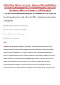 USMLE Step 3 Exam Version 1&ndash; Advanced Clinical Medicine  and Patient Management Assessment Updated and Latest  Questions and Correct Answers with Rationale