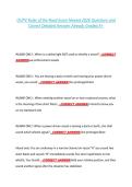 OUPV Rules of the Road Exam Newest 2026 Questions and  Correct Detailed Answers Already Graded A&plus; 