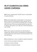 NR 577 EXAMINATION 2026 VERIFIED  ANSWER COMPENDIUM 