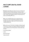 NR 577 SCRIPT 2026 FULL SOLVED  CONTENT