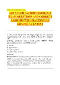 NR507 Midterm Exam Advanced Pathophysiology Questions & Answers with Rationales 2024&ndash;2026 &vert; A&plus; Verified Study Guide