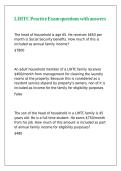 LIHTC Practice Exam questions with answers