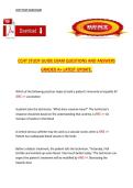 CCHT Study Guide Exam &ndash; Questions and Answers &vert; Latest Update &lpar;A&plus; Grade&rpar;