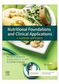 Test bank for Nutritional Foundations and Clinical Applications&colon; A Nursing Approach 8th Edition all pages fully covered with questions and answers graded A&plus;