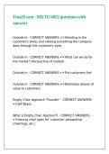 Final Exam - MKTG 6822 questions with answers