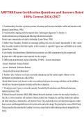 AMFTRB Exam Certification &ndash; Marriage and Family Therapy &ndash; 2026&sol;2027 &vert; Questions and answers rated 100&percnt; correct
