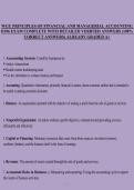 WGU D196 Study Guide 2025&colon; How to Pass Principles of Financial & Managerial Accounting