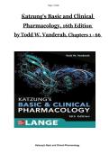 BASIC AND CLINICAL PHARMACOLOGY &ndash; 15TH EDITION &lpar;KATZUNG & TREVOR&rpar; &ndash; COMPREHENSIVE TEST BANK QUESTIONS AND ANSWERS FOR PHARMACOLOGY COURSES 