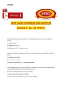 CCHT Exam &ndash; Questions and Answers &vert; Latest Update &lpar;A&plus; Grade&rpar;
