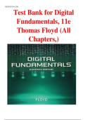 Test Bank for Digital Fundamentals 11th Edition by Thomas Floyd&vert;&vert;ISBN&colon;9780132737968