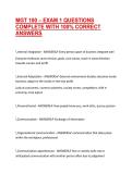 MGT 100 &ndash; EXAM 1 QUESTIONS COMPLETE WITH 100&percnt; CORRECT ANSWERS